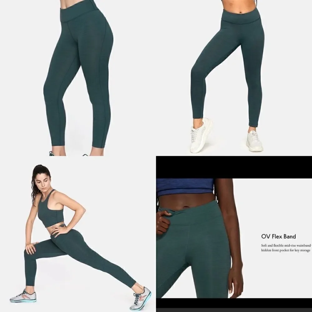 Outdoor Voices flex 7/8 leggings in evergreen